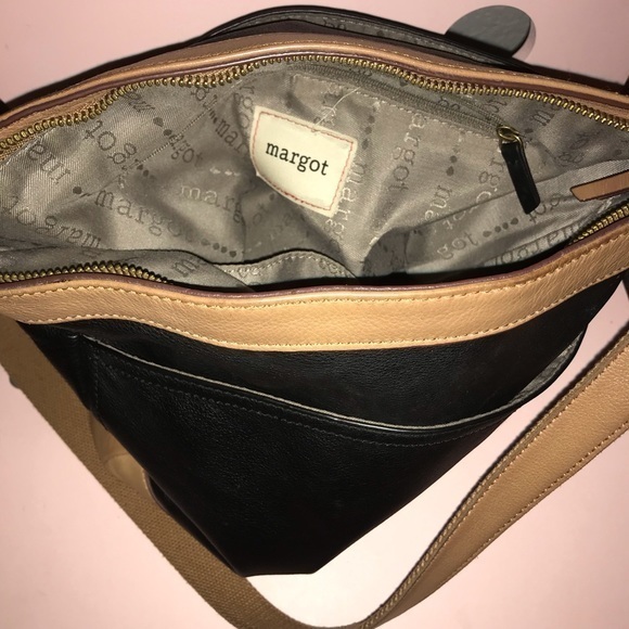 MARGOT NEW YORK Leather Shoulder Handbag - Picture 9 of 9